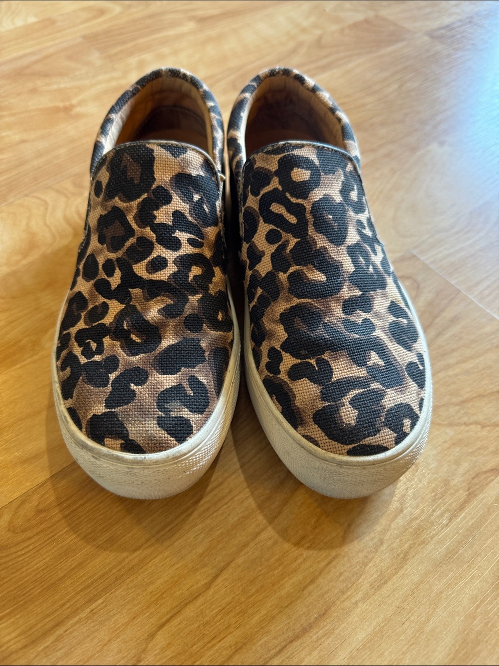Steve Madden Leopard Slip-On Sneakers in Brown and Black